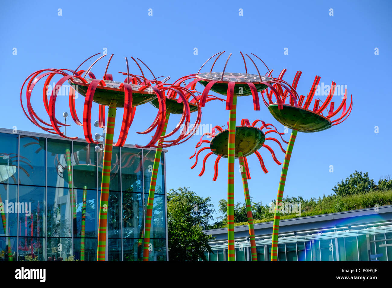 Flower sculpture in Seattle Center, Seattle, USA Stock Photo Alamy