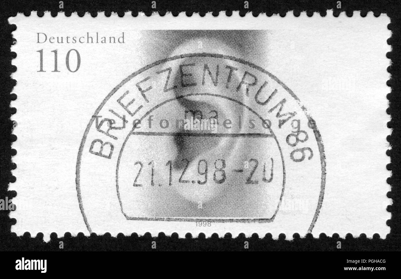 Germany, stamp print in Germany, postage stamp Stock Photo Alamy