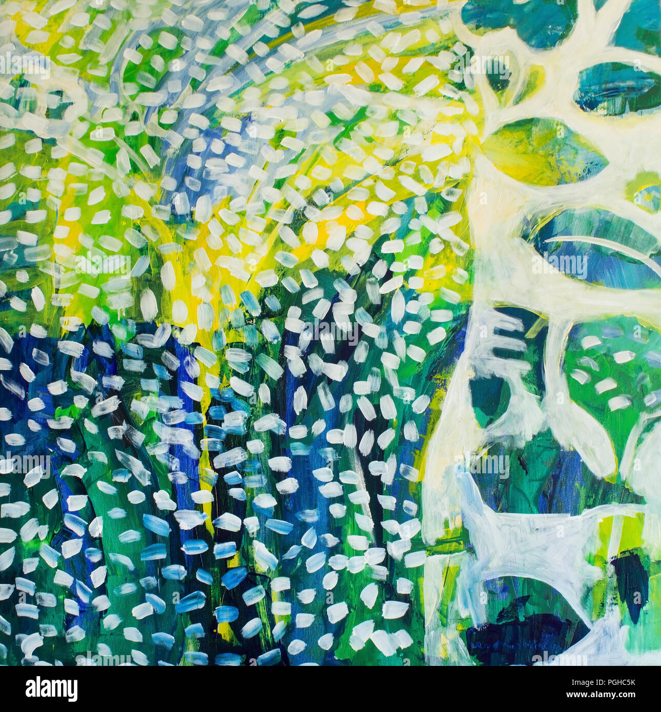 Painting as a Background. Stock Photo
