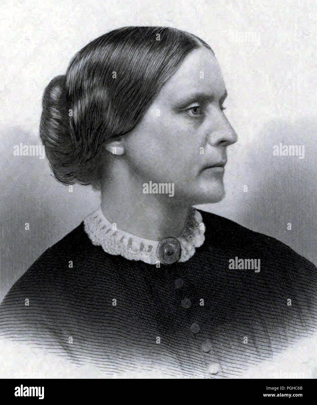 Susan B. Anthony (1820 – 1906) American social reformer and women's rights activist Stock Photo