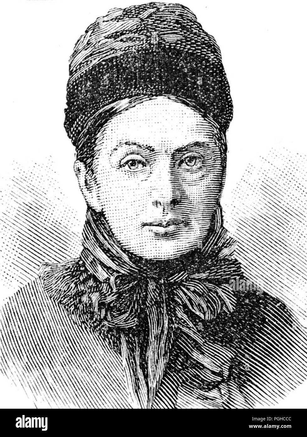 Isabella Lucy Bird, (1831 – 1904), nineteenth-century English explorer, writer and naturalist Stock Photo