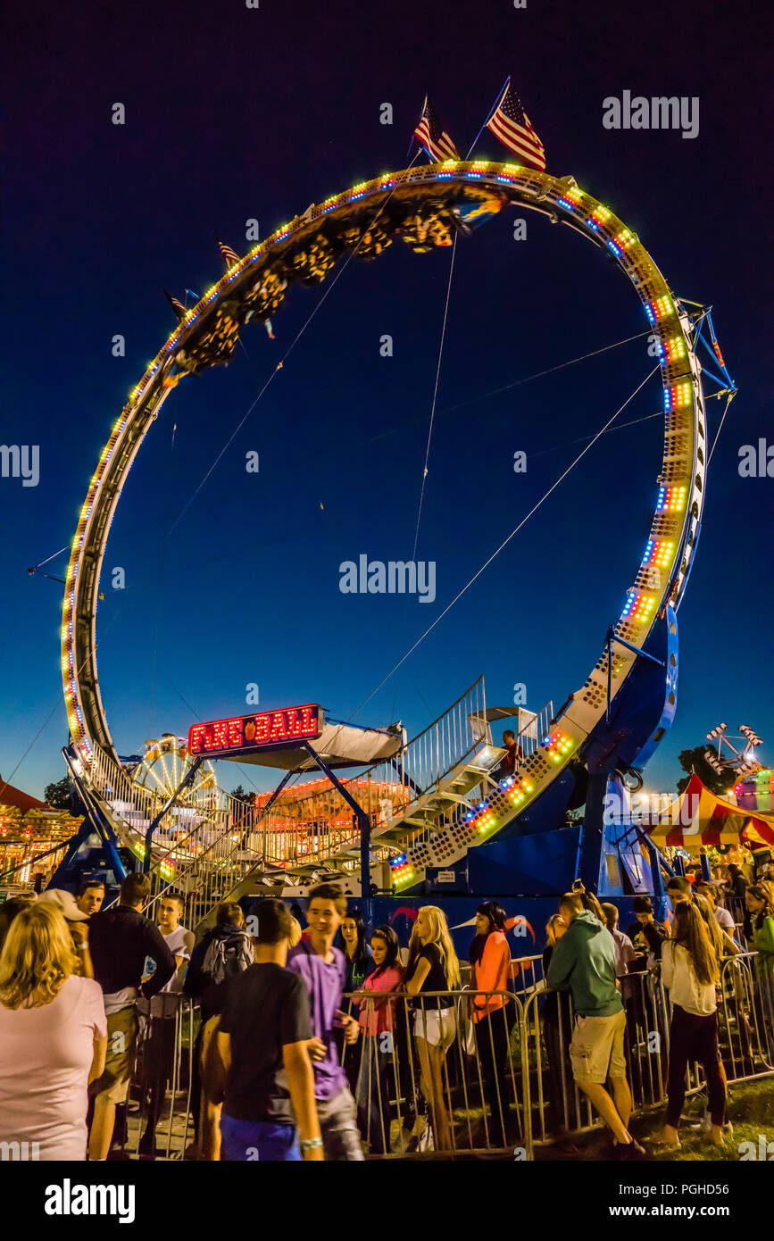 Fire Ball Woodstock Fair Woodstock, Connecticut, USA Stock Photo Alamy