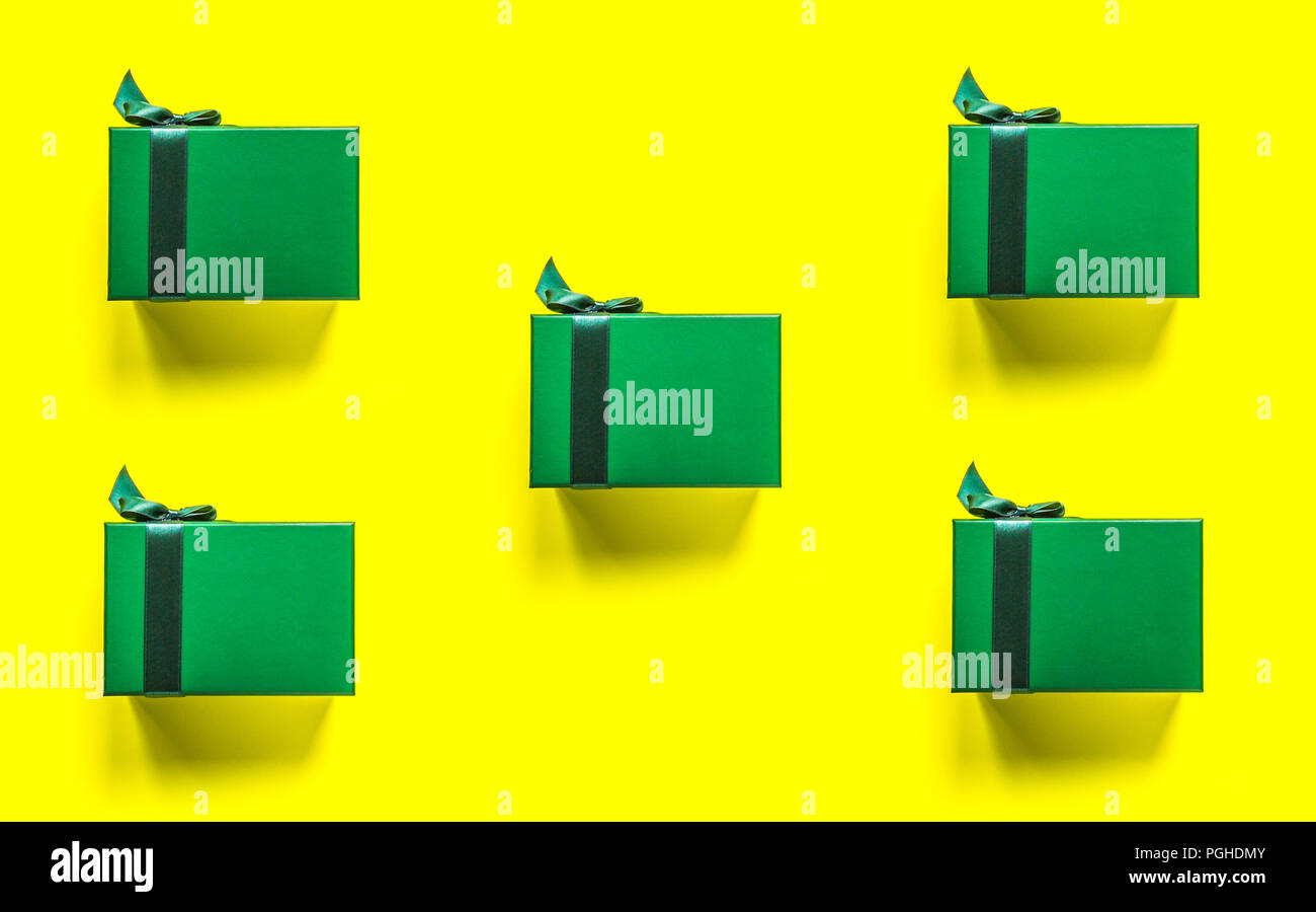 Green yellow gift boxes hires stock photography and images Alamy