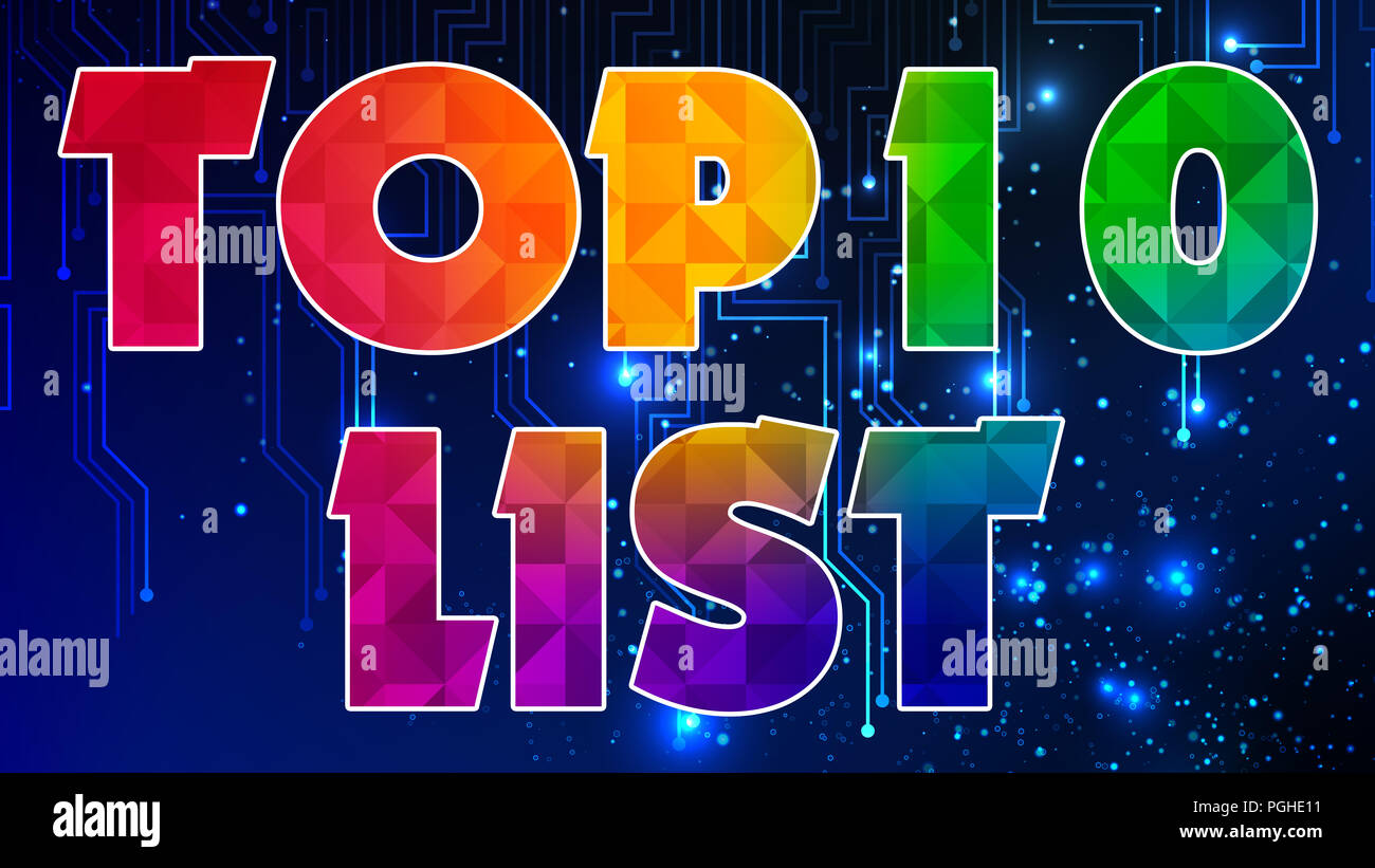 Top 10 List - Design Stock Photo - Alamy