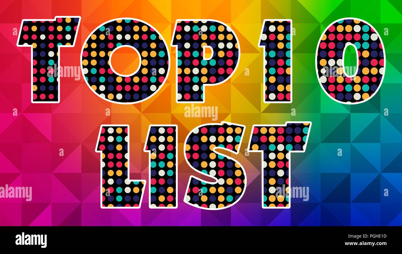 Top 10 List - Design Stock Photo - Alamy