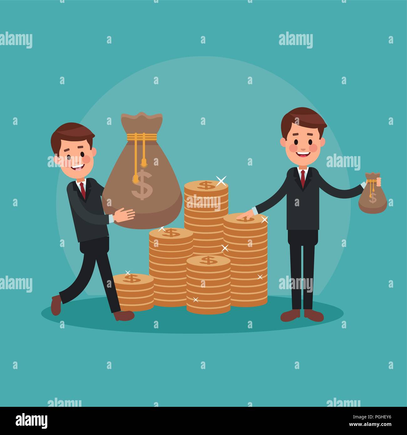 Executive businessmens team Stock Vector Image & Art - Alamy