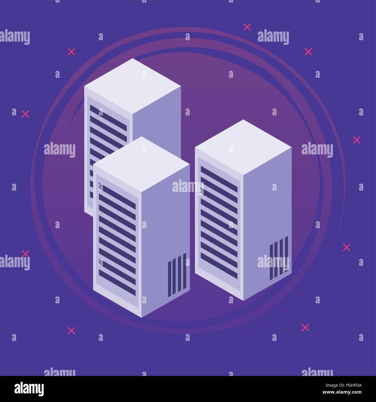 Data center technology Stock Vector Image & Art - Alamy