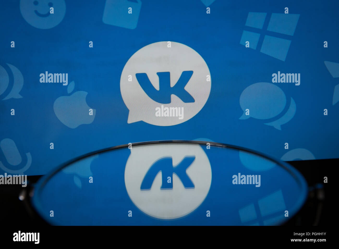 Vkontakte social network Stock Photo - Alamy