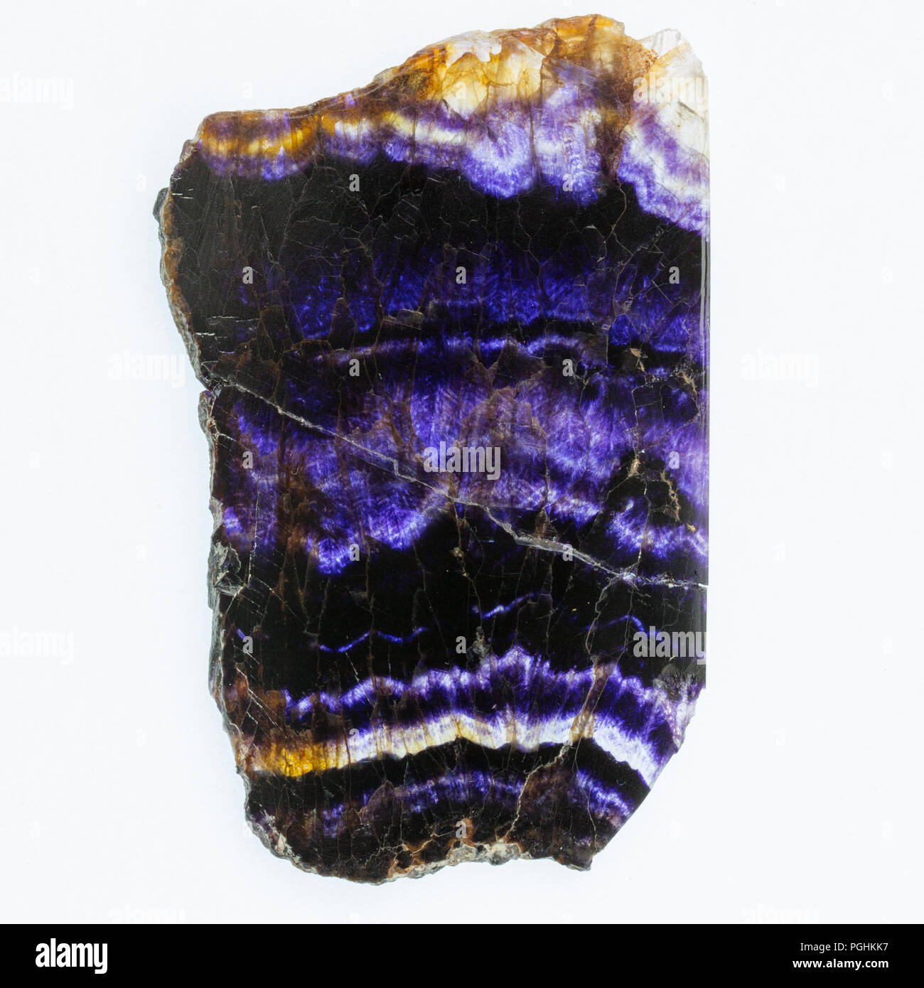 Blue John Slice Stock Photo