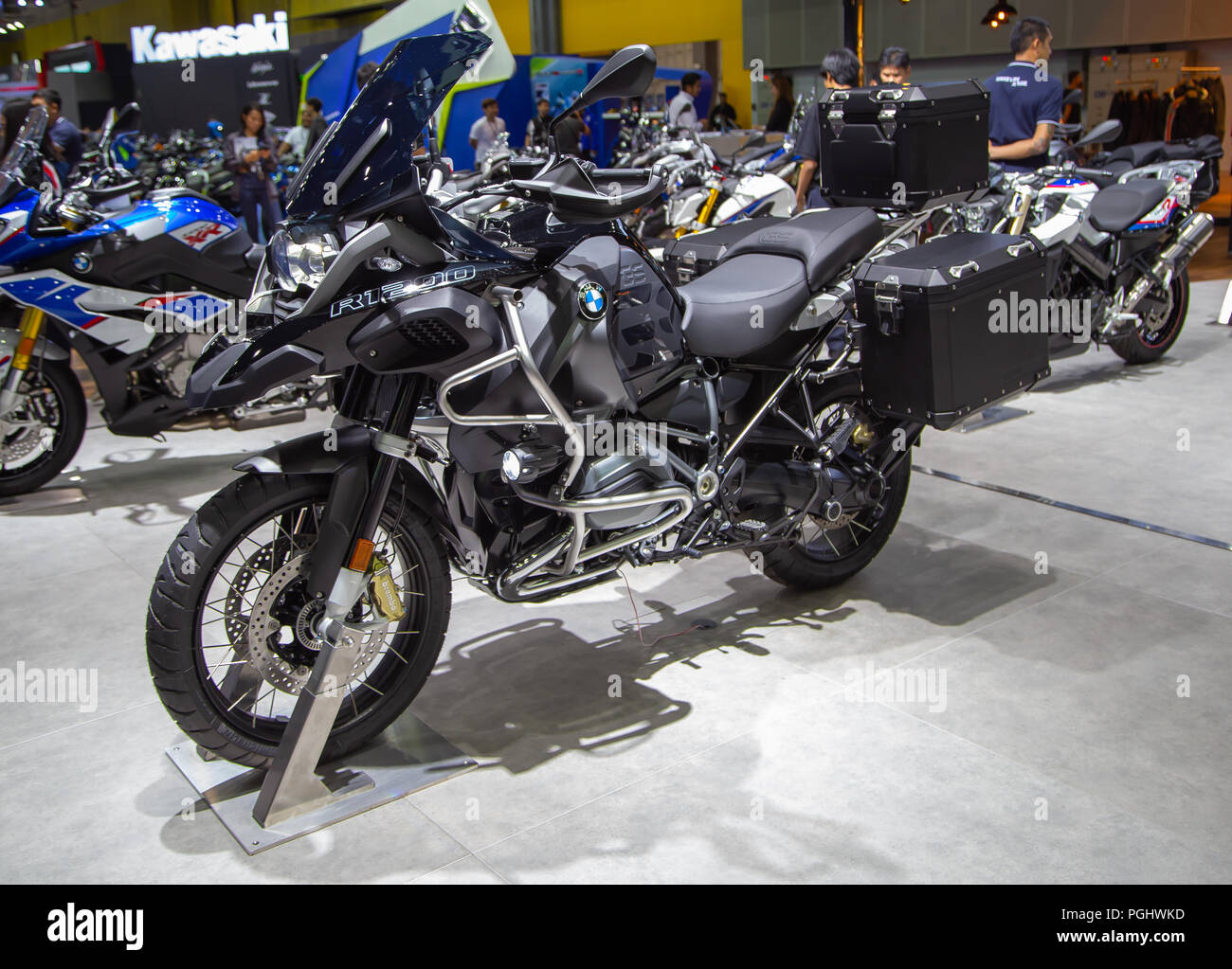 Bangkok, Thailand - August 22, 2018: BMW R 1200 GS adventure motorcycle  presented in Big Motor Sale 2018 Stock Photo - Alamy