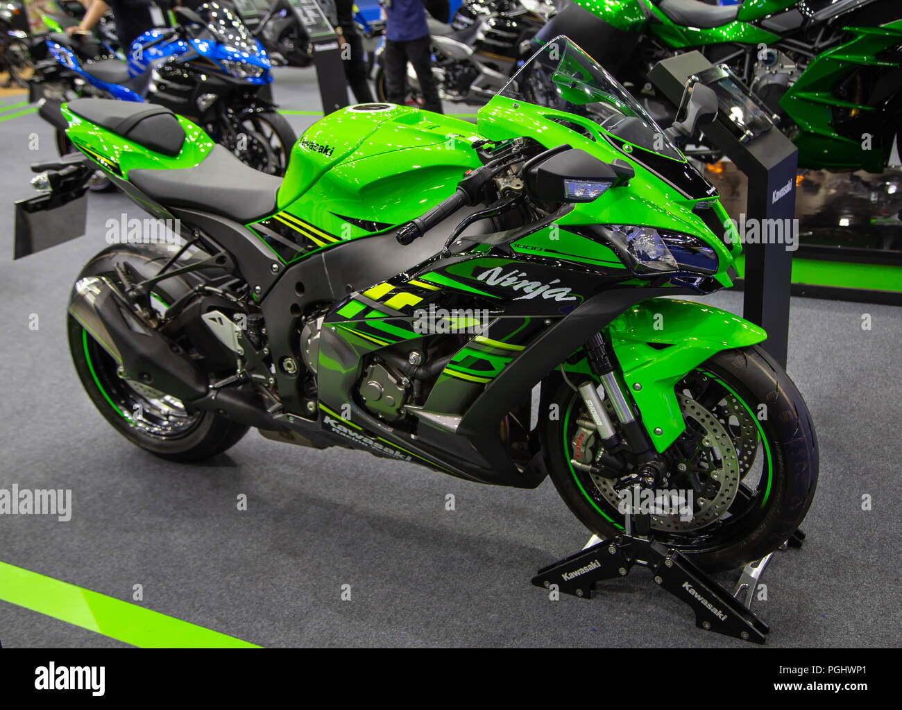 Bangkok, Thailand - August 22, 2018: Kawasaki Ninja 1000 Superbike  presented in Big Motor Sale 2018 Stock Photo - Alamy