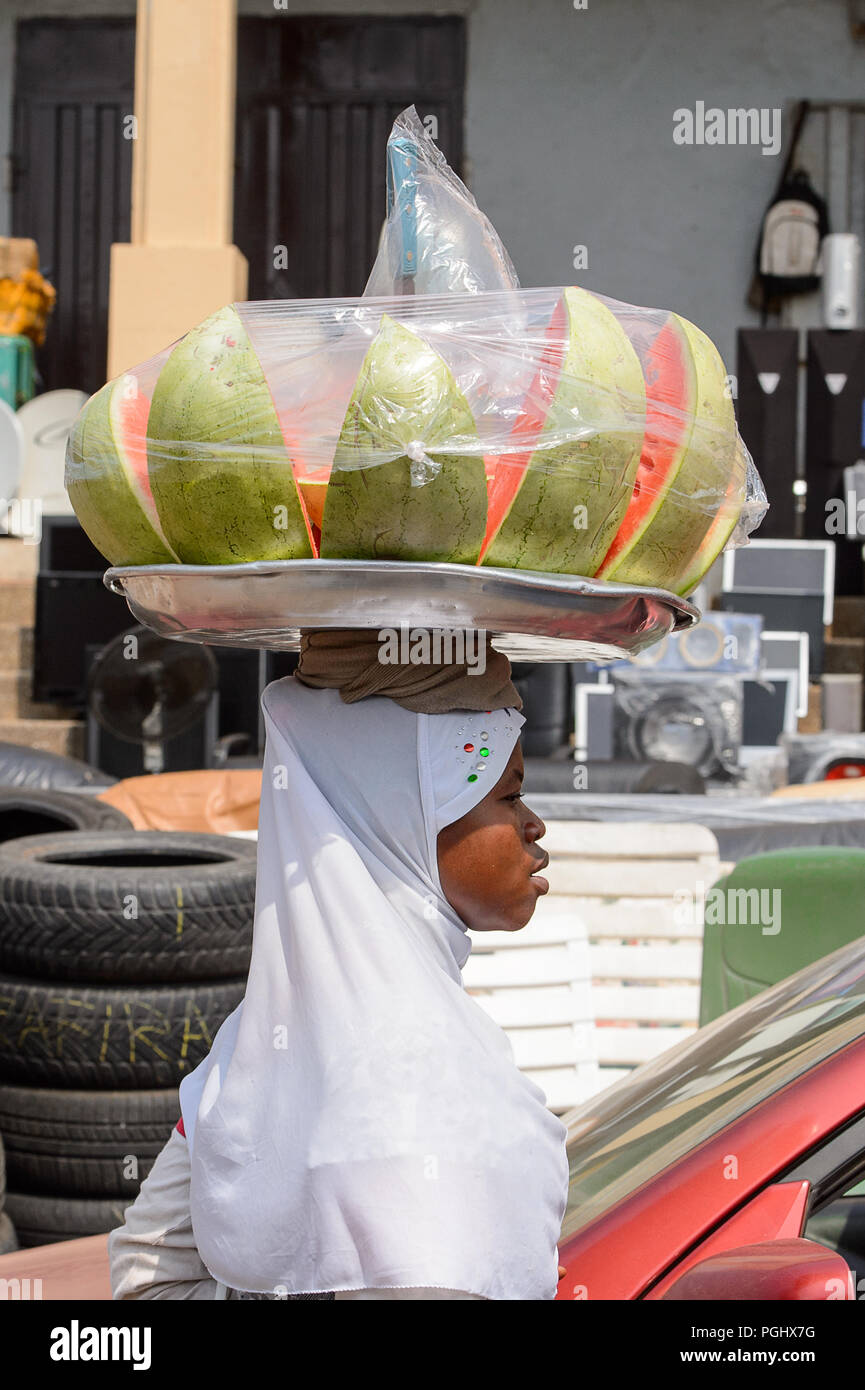 CENTRAL REGION, GHANA Jan 17, 2017 Unidentified Ghanaian woman
