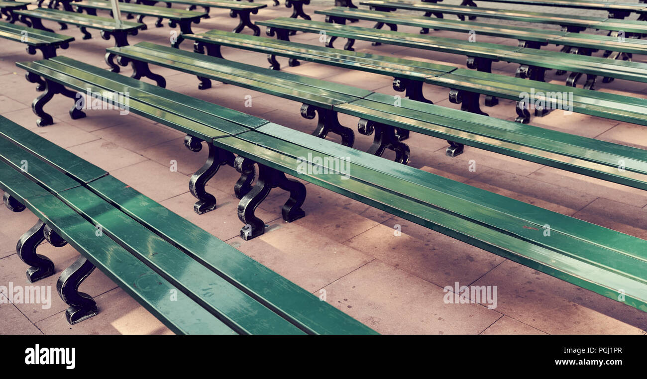 Green Benches High Resolution Stock Photography and Images - Alamy