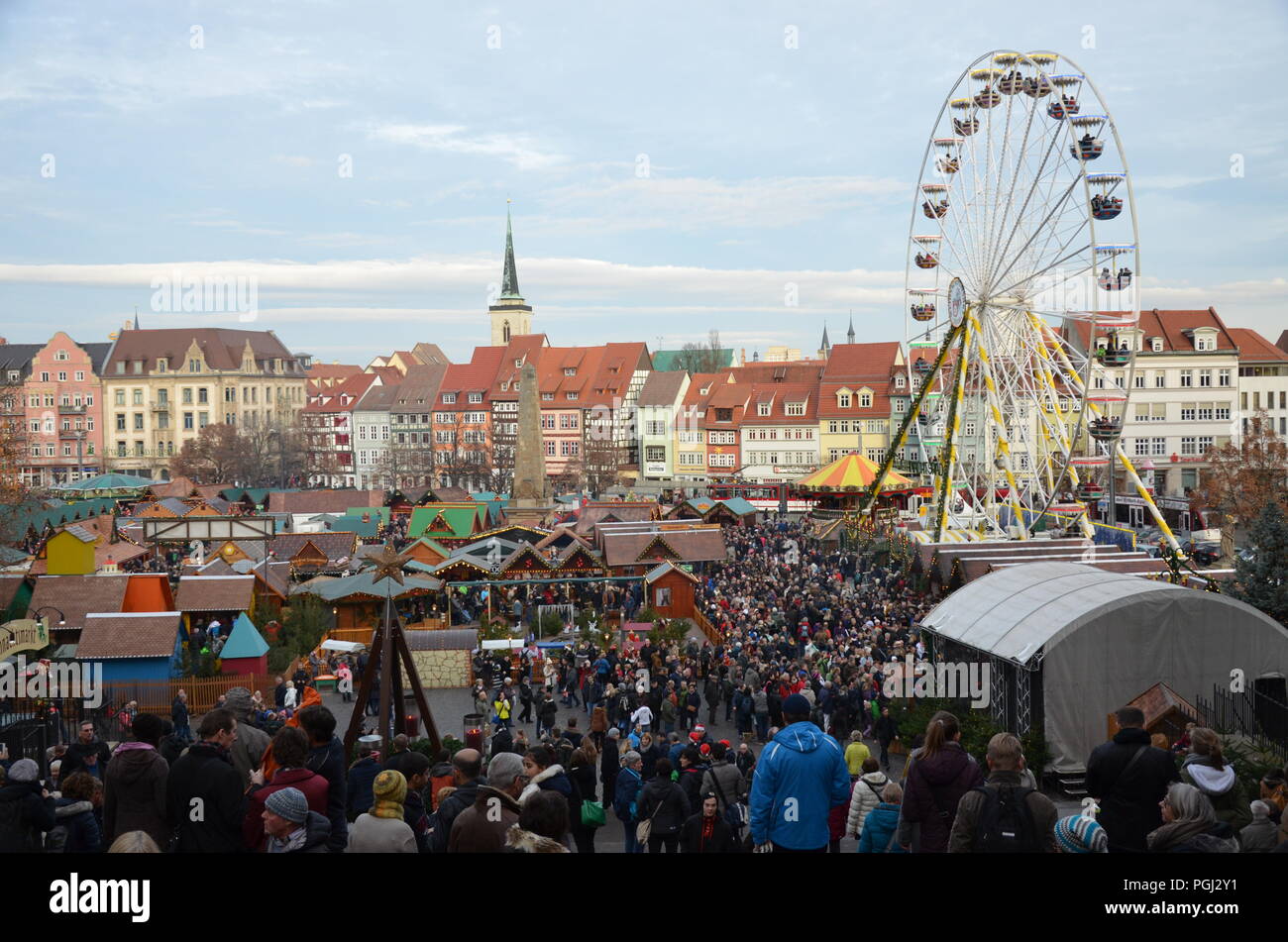Erfurt christmas market, Germany Stock Photo Alamy