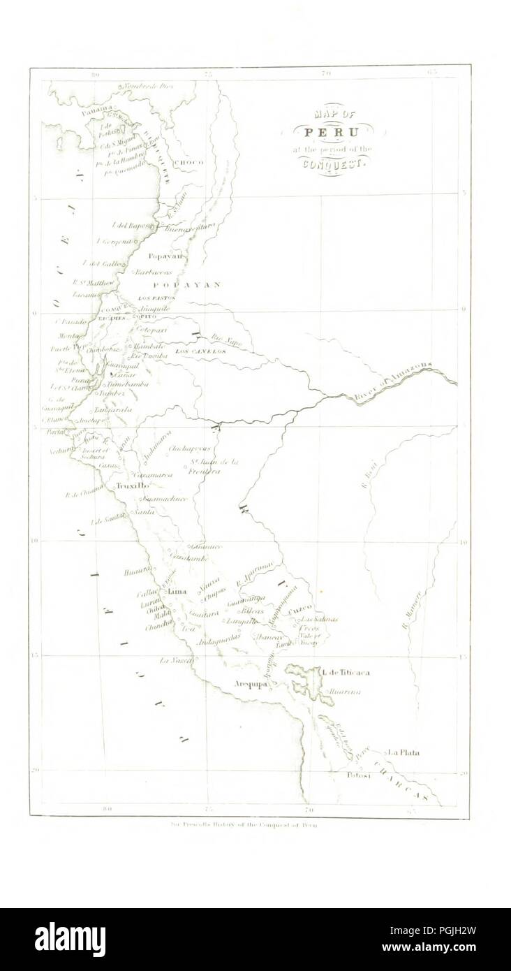 Image  from page 50 of 'History of the Conquest of Peru, with a preliminary view of the civilization of the Incas' . Stock Photo