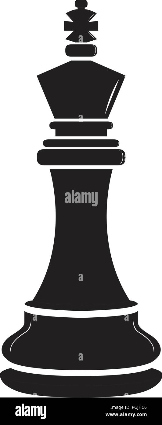 King chess piece Black and White Stock Photos & Images - Alamy