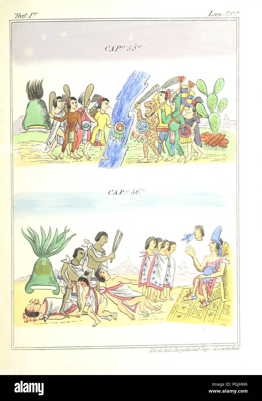 Image  from page 537 of 'Historia de las Indias de Nueva-España y islas de Tierra Firme ... La publica con un atlas, notas, y ilustraciones J. F. Ramirez, etc' . Stock Photo