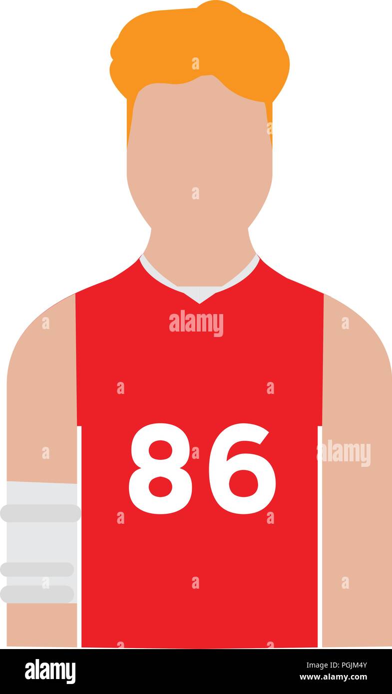 Isolated male athlete avatar Stock Vector Image & Art - Alamy