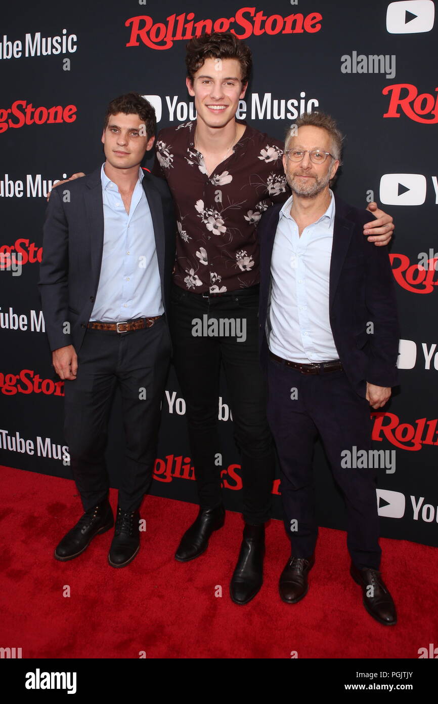 Rolling Stone The Relaunch Presented by YouTube Music Held in Brooklyn New  York Featuring: Gus Wenner, Shawn Mendes, Jann Wenner Where: New York, New  York, United States When: 26 Jul 2018 Credit: