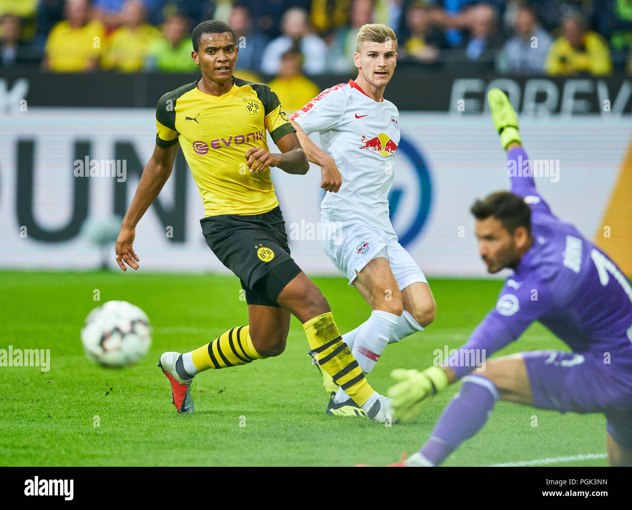 BVB-RB Leipzig Soccer, Dortmund, August 26, 2018 Timo WERNER, RB ...