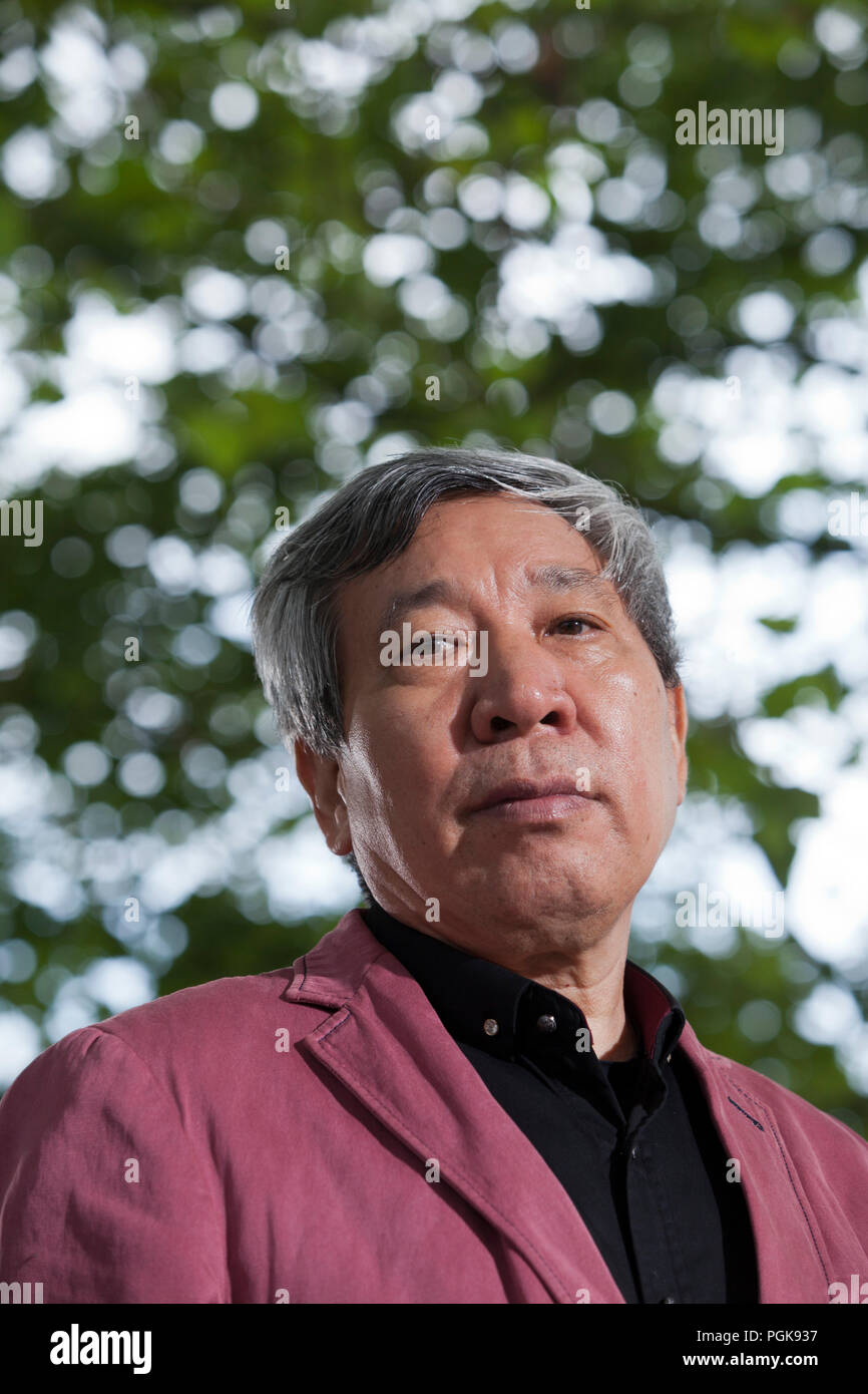 Edinburgh, UK. 27th August, 2018. Yan Lianke is a Chinese writer of novels and short stories based in Beijing. His work is highly satirical, which has resulted in some of his most renowned works being banned. Pictured at the Edinburgh International Book Festival. Edinburgh, Scotland.  Picture by Gary Doak / Alamy Live News Stock Photo