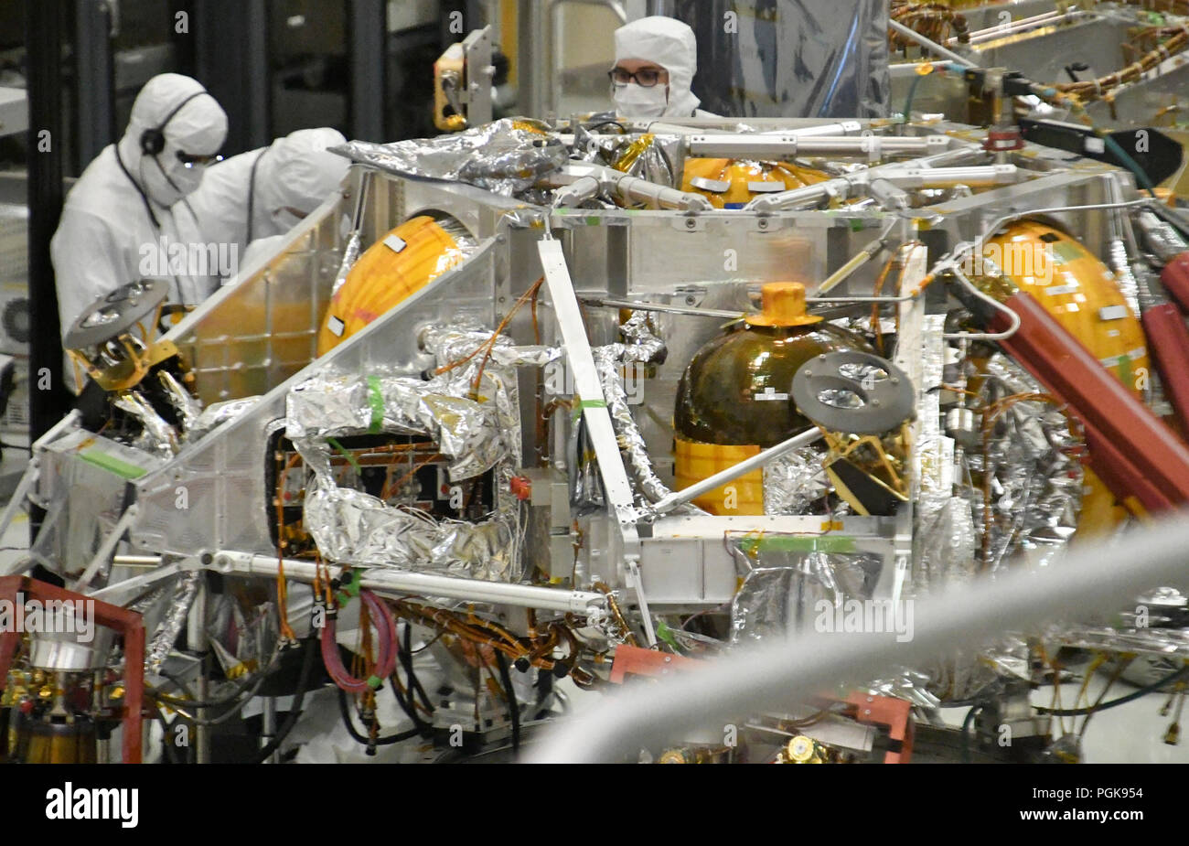 Pasadena, CA. 27th Aug, 2018. Mars rover mission scientists and ...