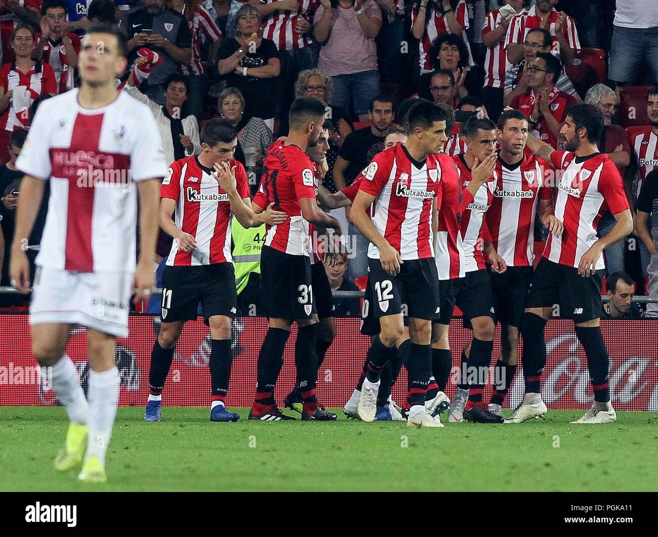 Athletic Bilbaos Players Jubilate The First Goal Of The