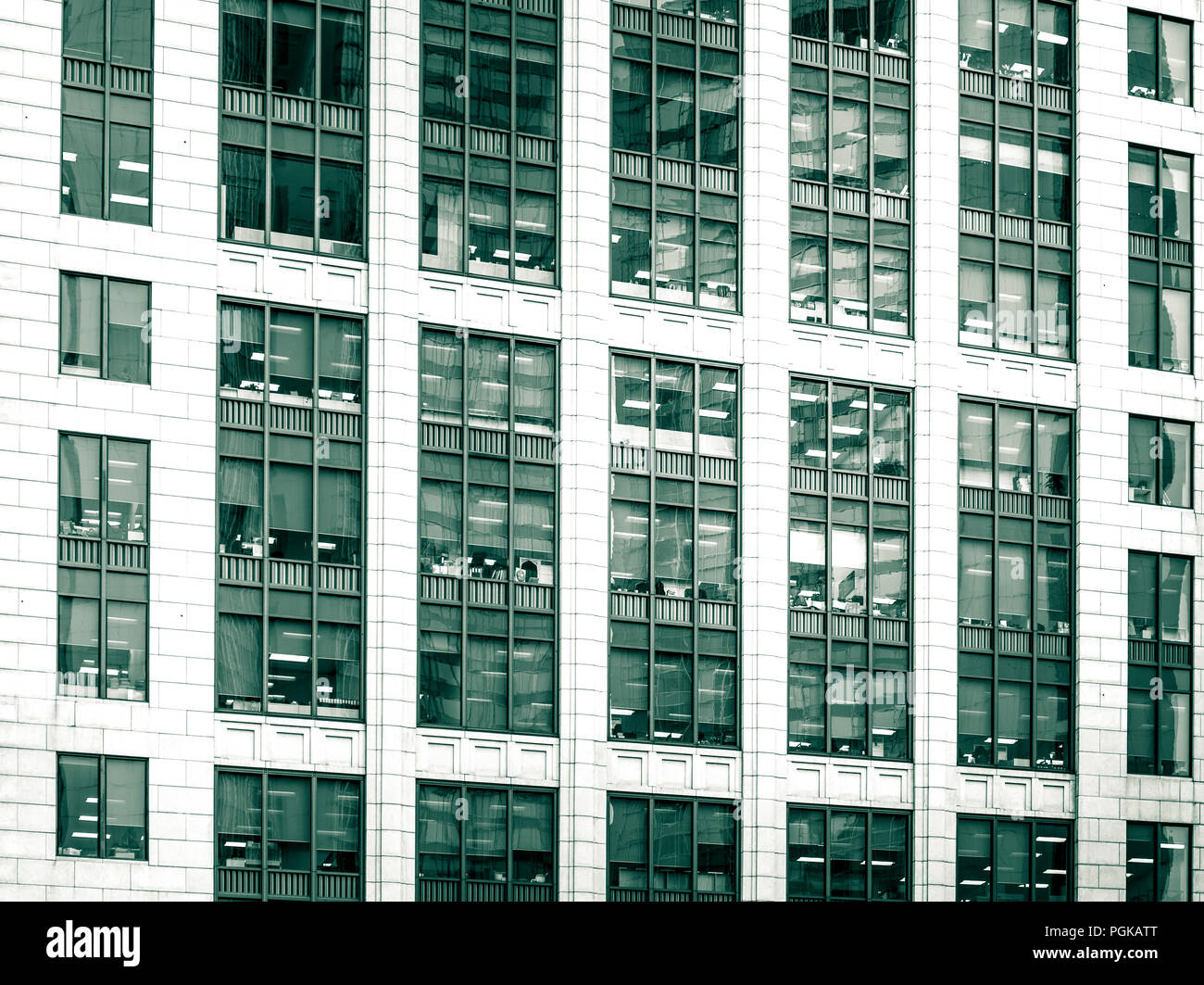 commercial building in Hong Kong with green color Stock Photo - Alamy