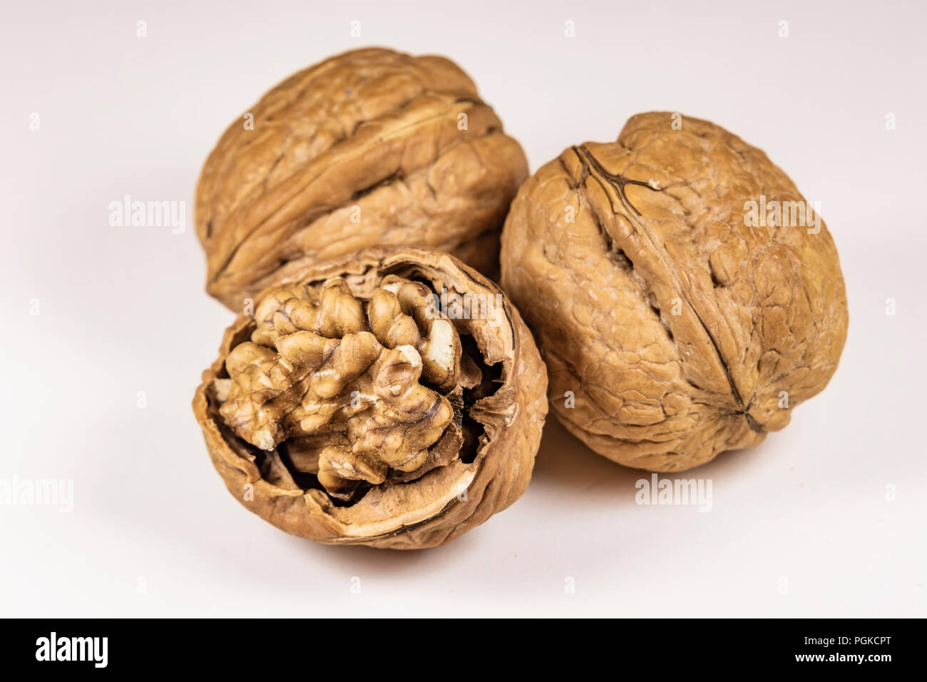 close up walnuts within a hard shell Stock Photo Alamy