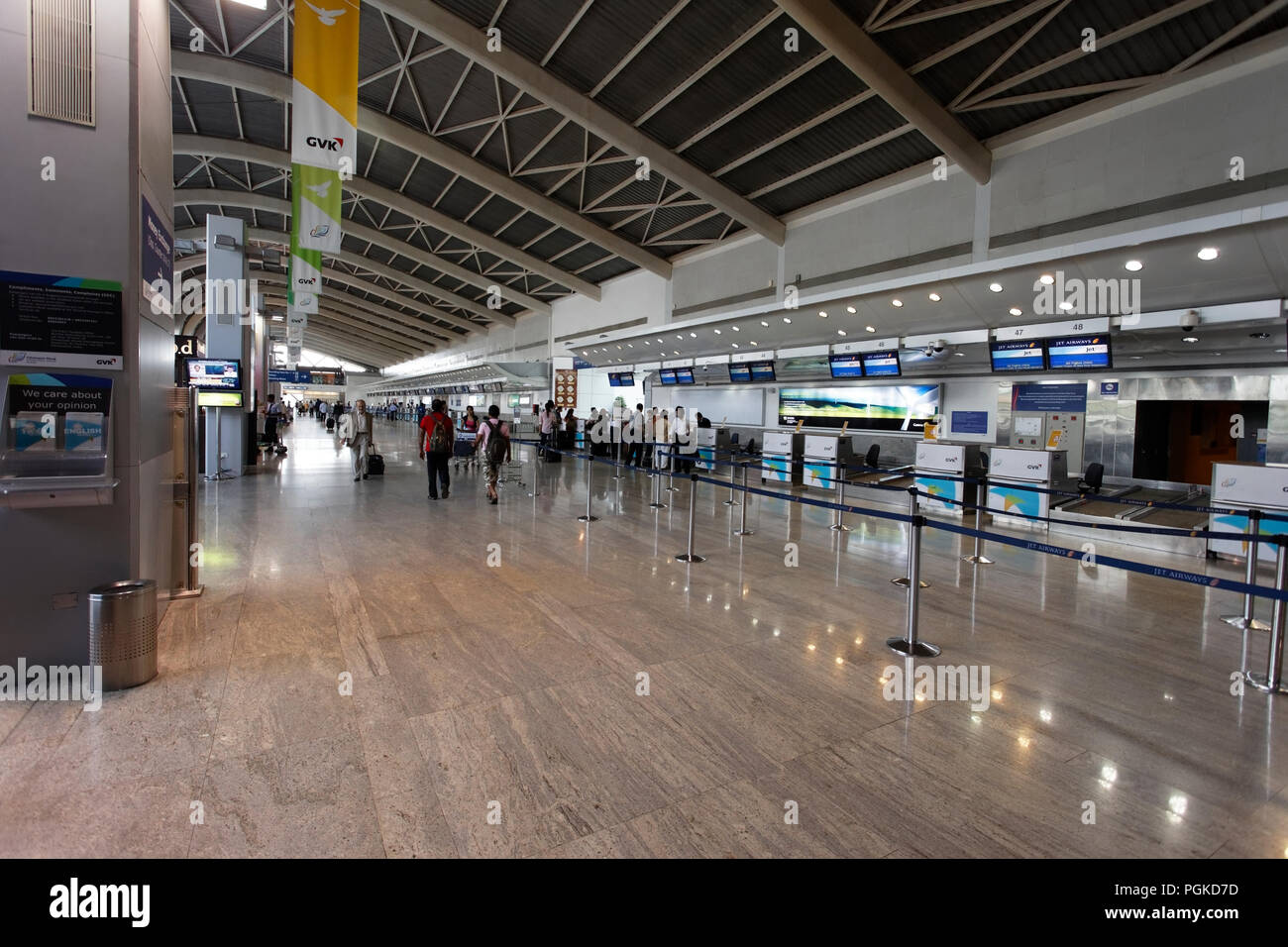 View of new Domestic airport terminal with commuters Mumbai, India Stock Photo Alamy