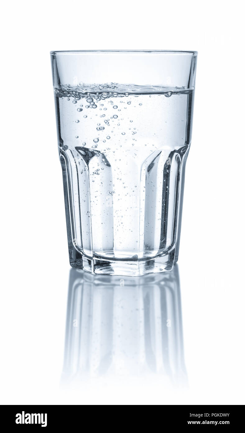 Glass of water isolated on white Stock Photo Alamy