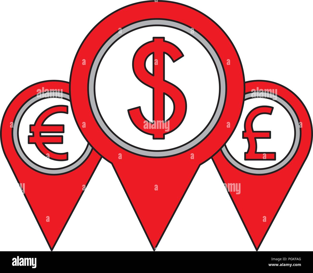 Pointer Location Money Dollar Euro And Pound Stock Vector Image Art pointer-location-money-dollar-euro-and-pound-stock-vector-image-art