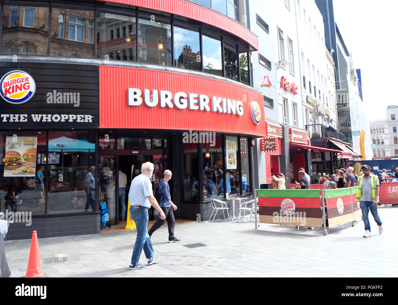 Burger King Leicester Sq Stock Photo Alamy