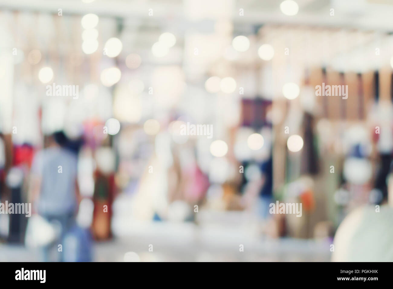 Abstract blurred image of department store use for abstract background Stock Photo