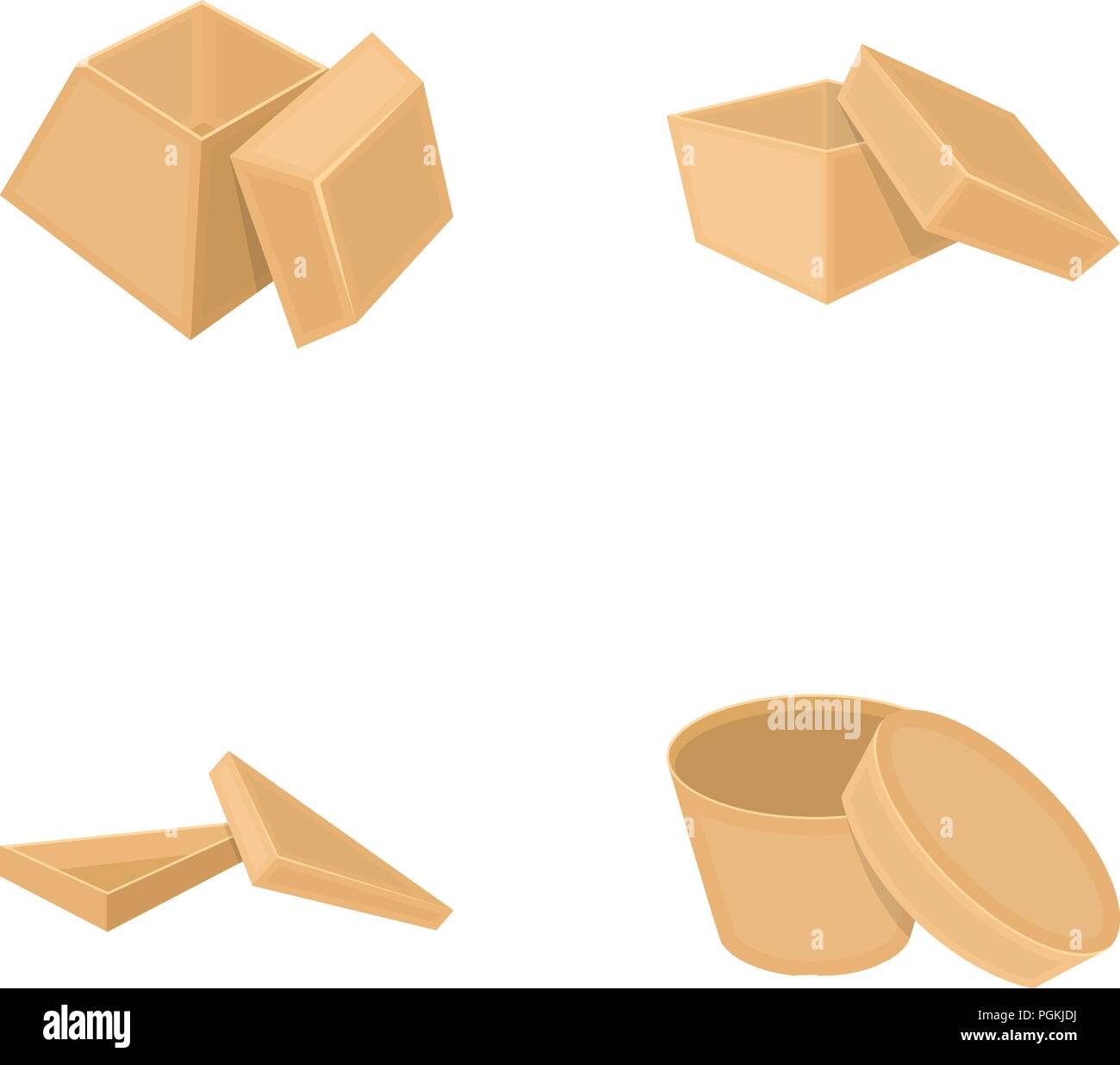 Case, shell, framework, and other icon in cartoon style.Box, container ...
