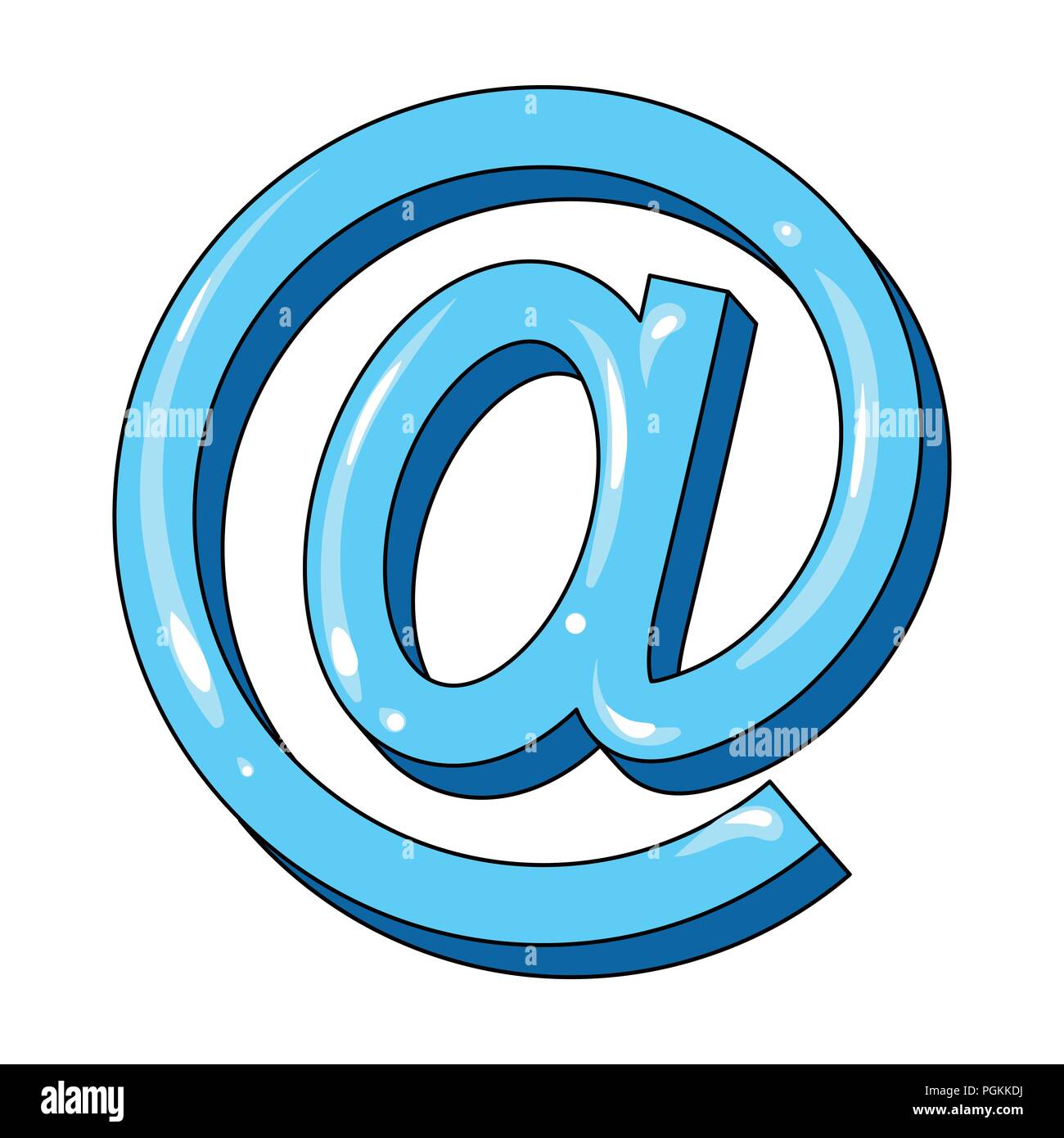 Email symbol.Mail and postman single icon in cartoon style vector symbol stock illustration . Stock Vector