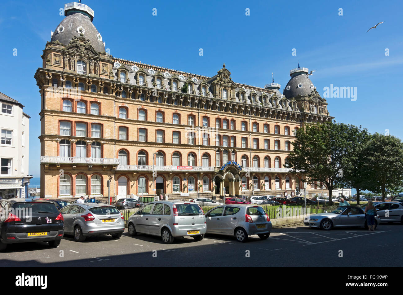 The Grand Hotel in summer Scarborough North Yorkshire England UK United