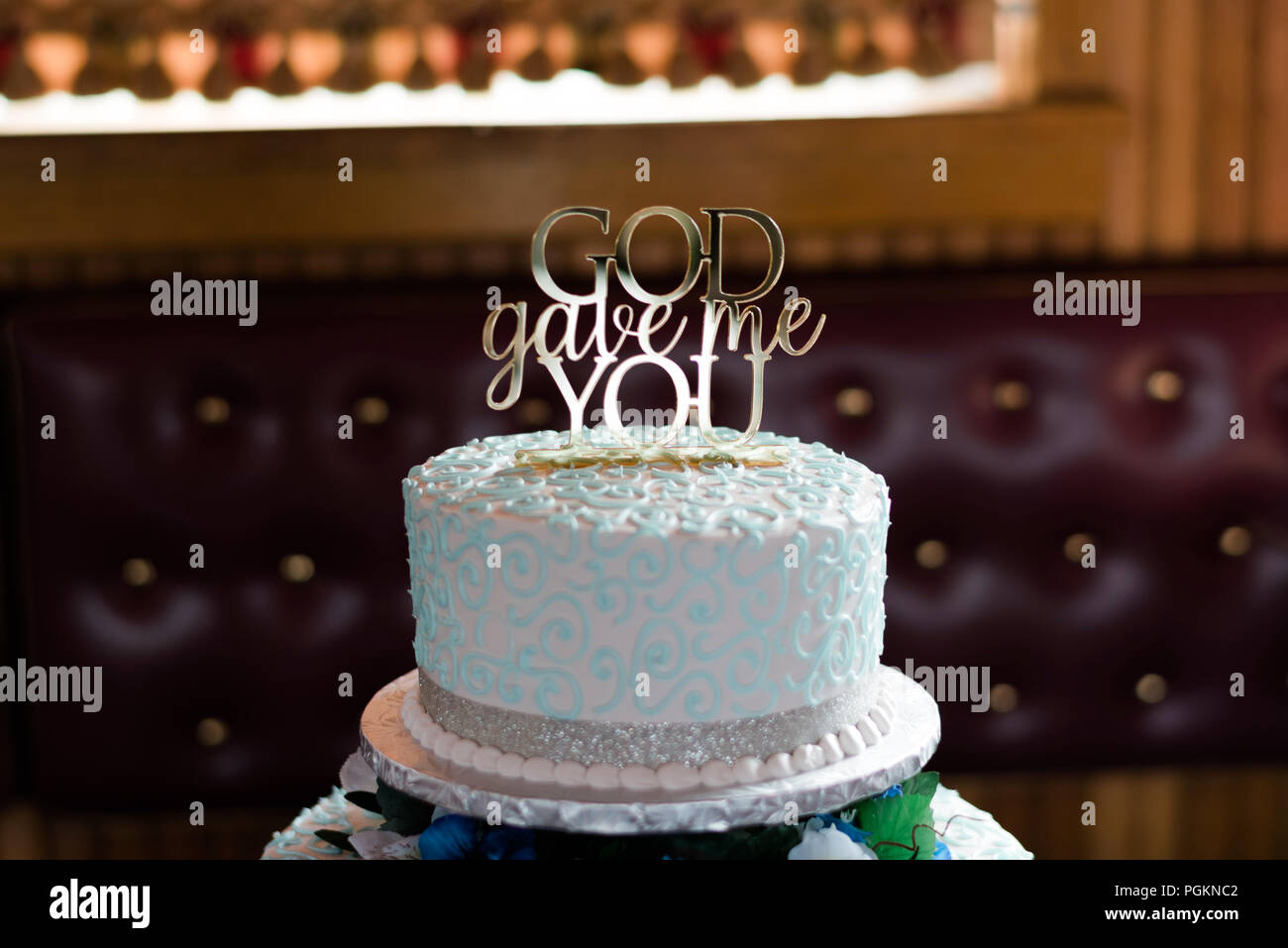 God gave me you, cake topper Stock Photo