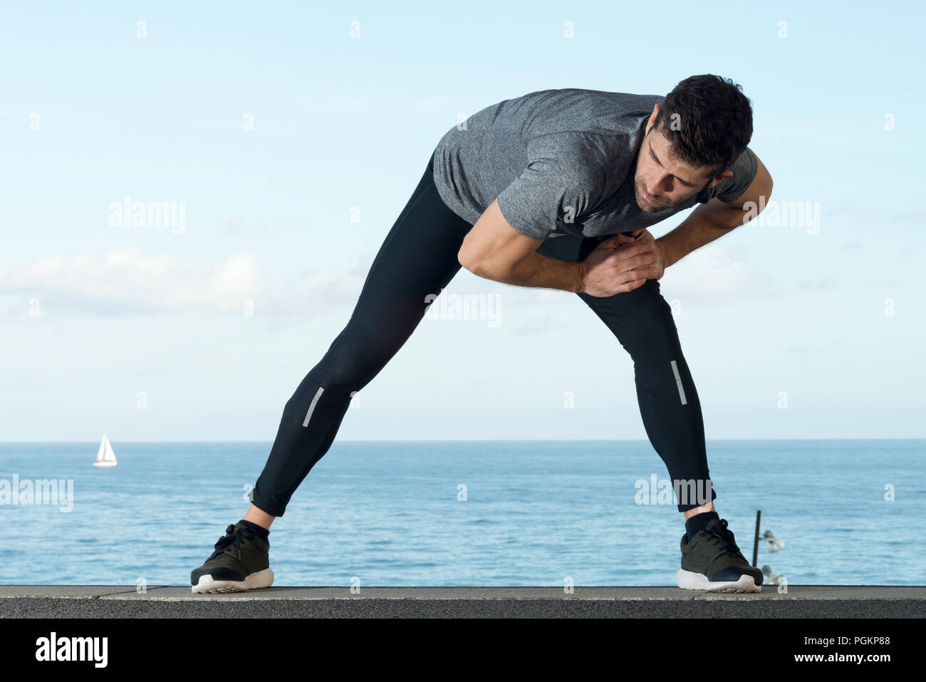 Athletic stretching hi-res stock photography and images - Alamy