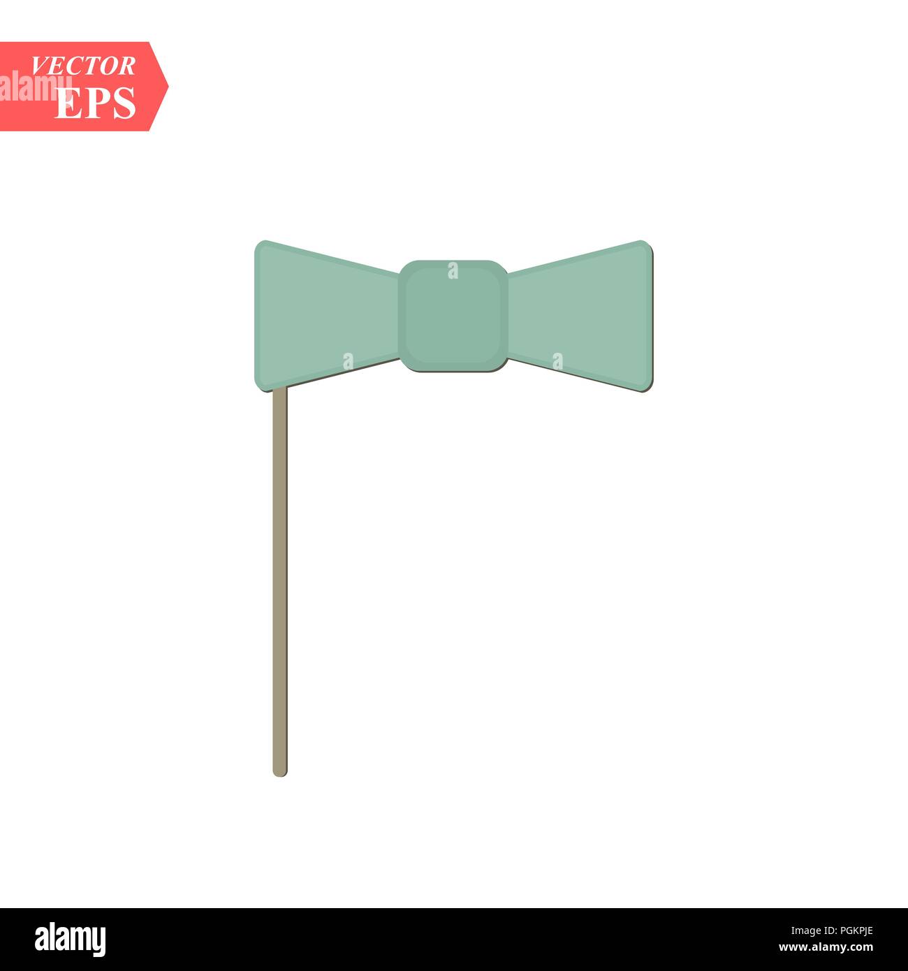 cute bow party icon vector illustration design Stock Vector