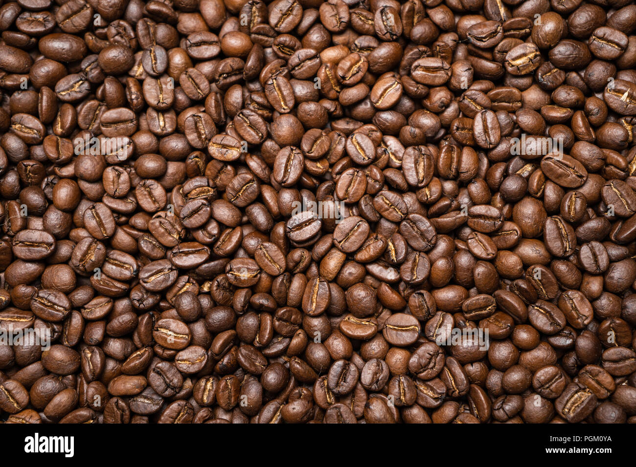 coffee bean background Arabica coffee roasted Stock Photo - Alamy