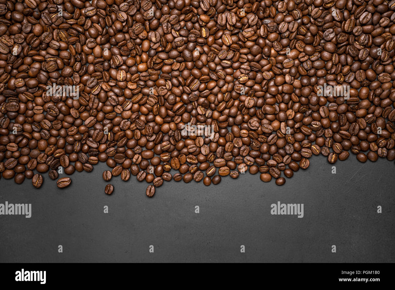 coffee bean background Arabica coffee roasted Stock Photo - Alamy