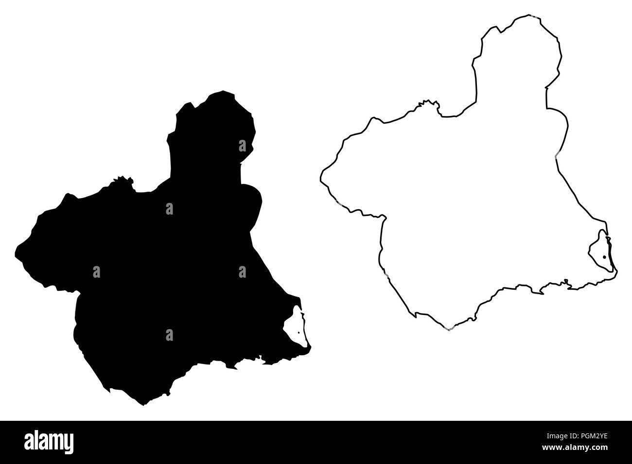 Murcia Map High Resolution Stock Photography And Images - Alamy