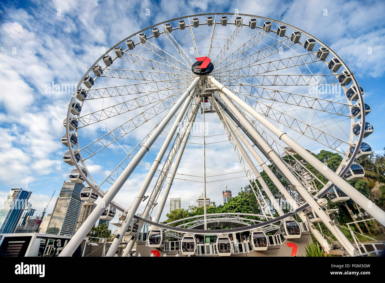 The Wheel Of Brisbane In South Bank Parkland Australia Stock