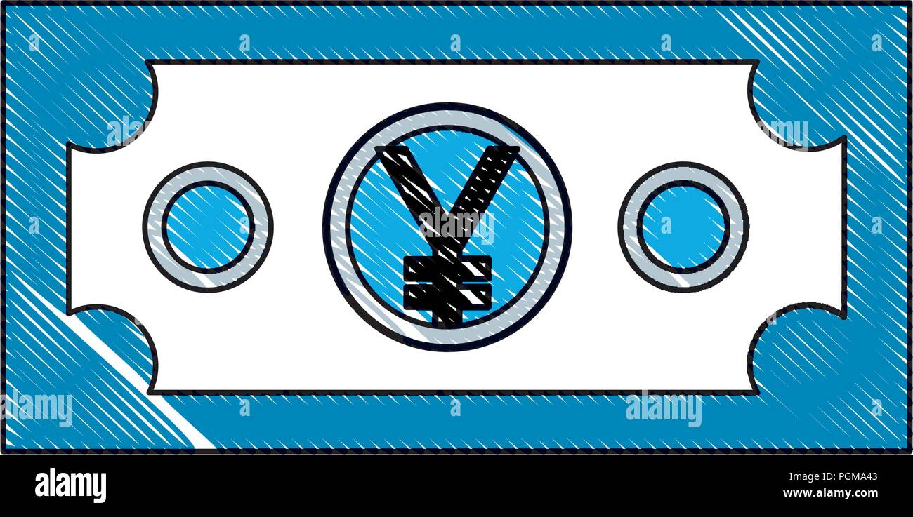 banknote yen currency money cash vector illustration Stock Vector Image ...