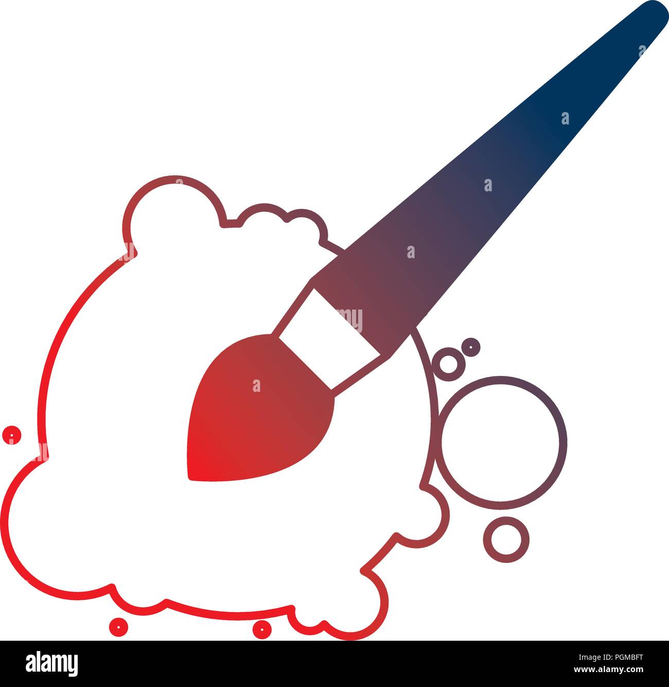 paint brush isolated icon vector illustration design Stock Vector Image ...
