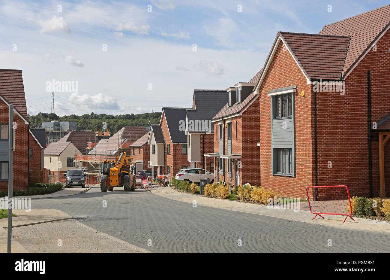 Newly completed homes in the Castle Hill district of Ebbsfleet Garden