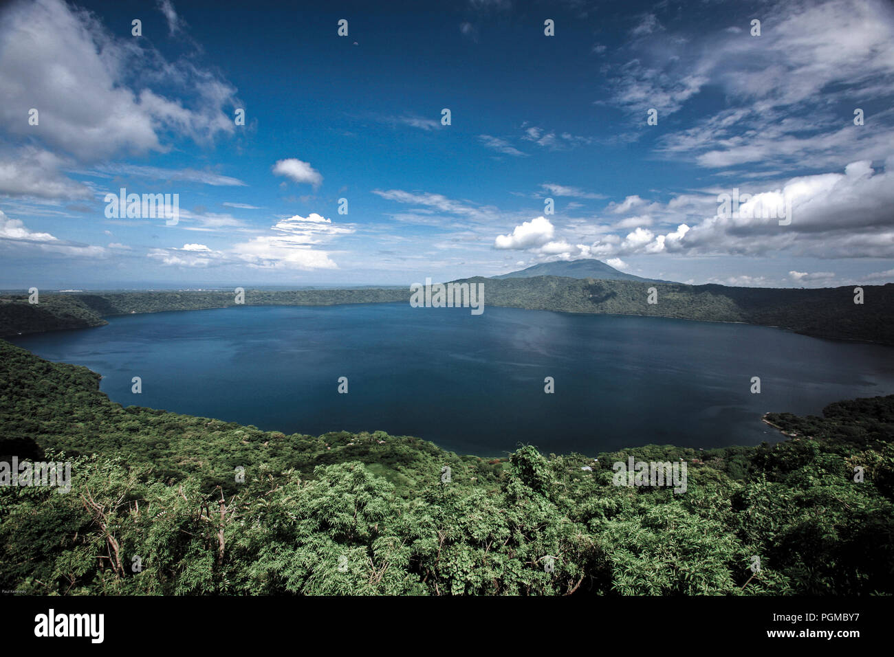 Apoyo Lagoon Natural Reserve near Granada, Nicaragua Stock Photo