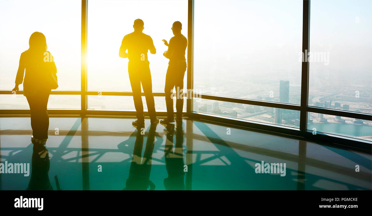 Group working together silhouette hi-res stock photography and images ...