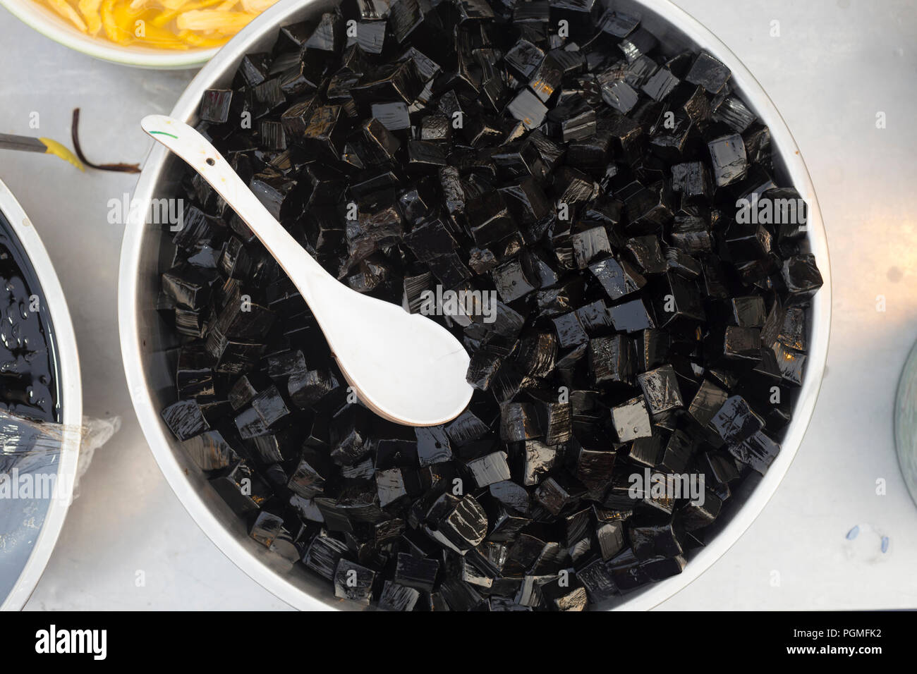 Black jelly, Thailand Stock Photo Alamy